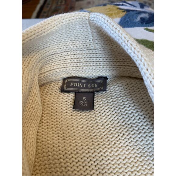 J. Crew S Point Sur Lebowski Longline Open Cardigan Sweater Fair Isle Boho Aztec - Picture 6 of 10